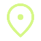 Eine grüne Location-Karte mit einem Markierungspunkt in der Mitte.