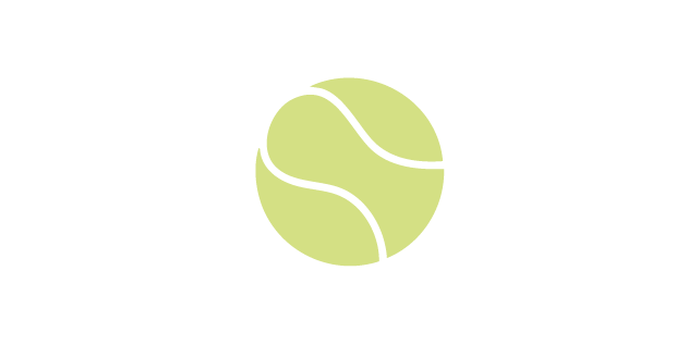 Symbol eines Tennisballs