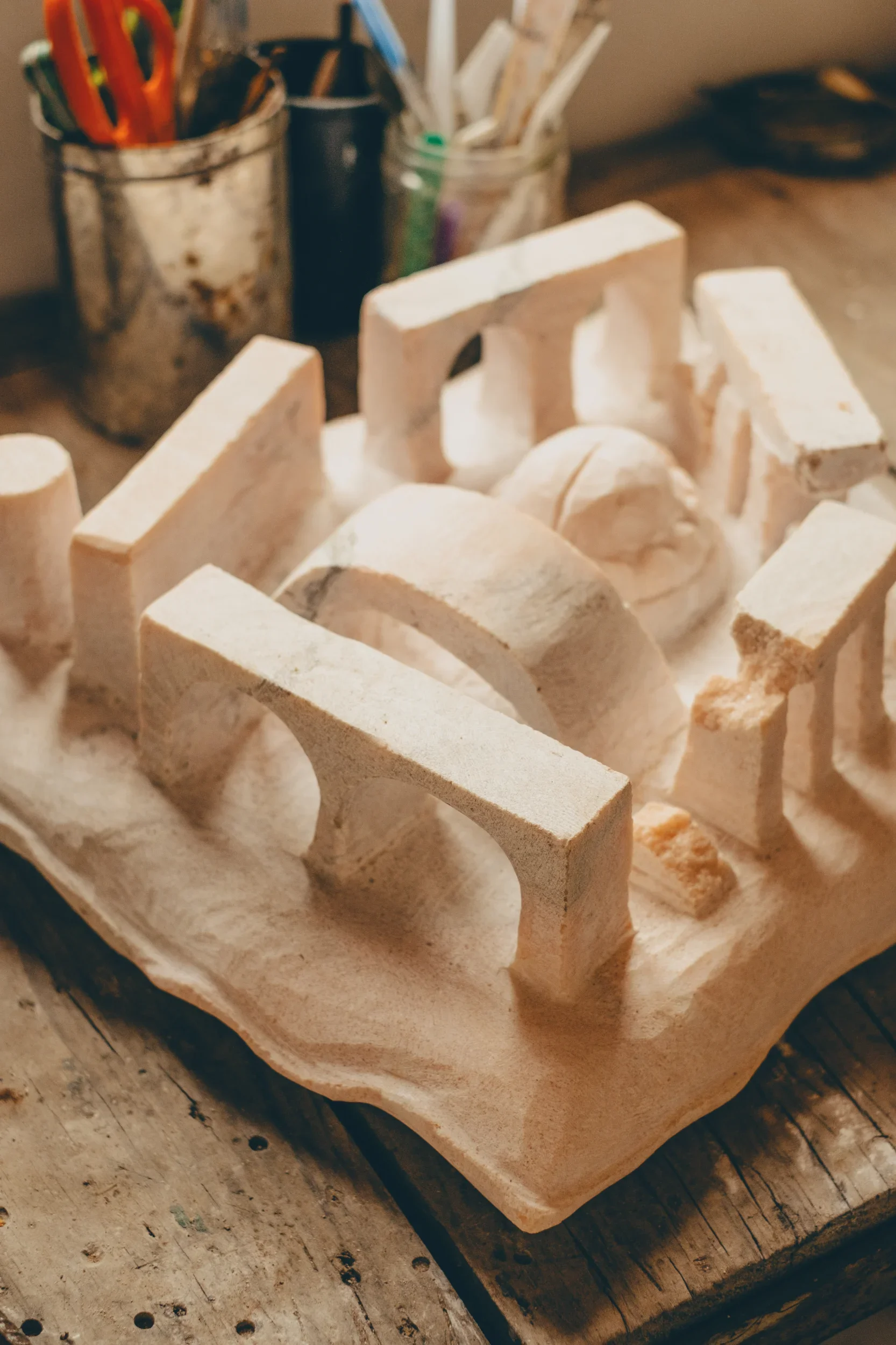 Escultura de Laura Canha Milfontes - Branco de Cal