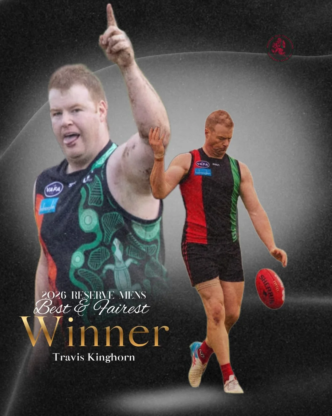 A massive congratulations to our Reserves Men&rsquo;s Best &amp; Fairest Top 3 for 2026! ❤️🖤💚

From the first bounce to the final siren, these three have continued to put their best footy forward and play an important role in our season.

A fitting