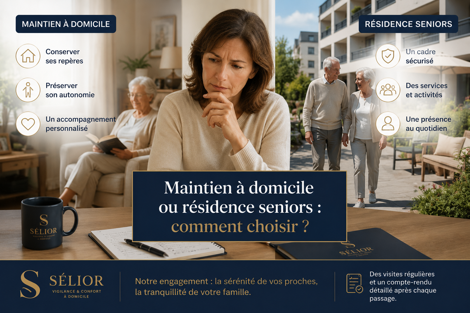 Maintien à domicile ou résidence seniors : comment choisir la meilleure solution pour votre proche ?