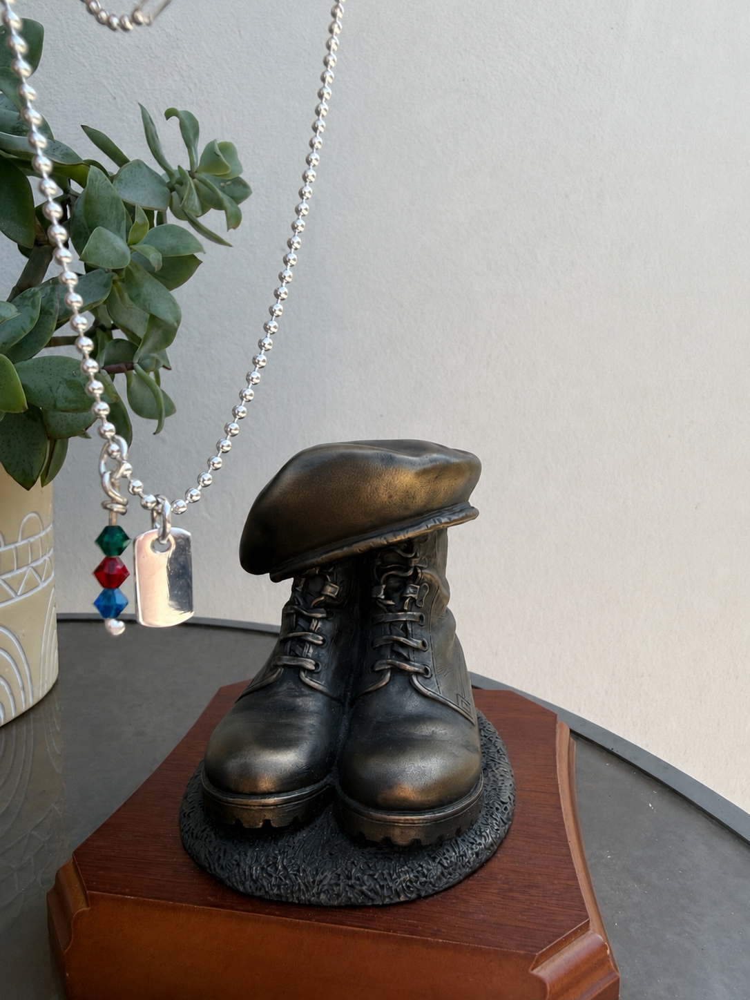 Military Affiliation Dog Tag Necklace. (Personalise)