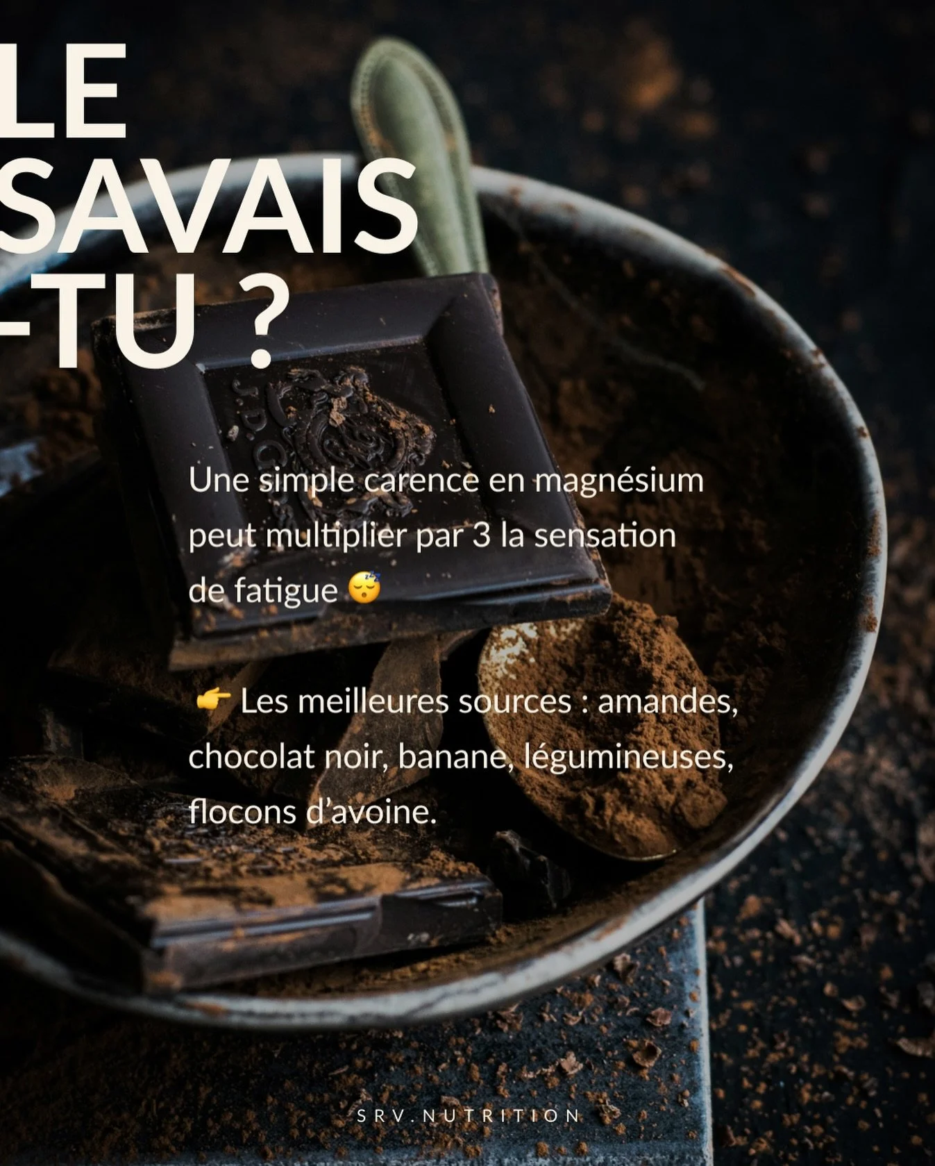Perso, je me suis d&eacute;couvert une petite passion pour le chocolat ces derniers temps 🍫
Mais toujours en tablette &agrave; +80 % de cacao.

👉 Petit rep&egrave;re utile :
Un bon chocolat noir commence &agrave; partir de 70 % de cacao.
En dessous
