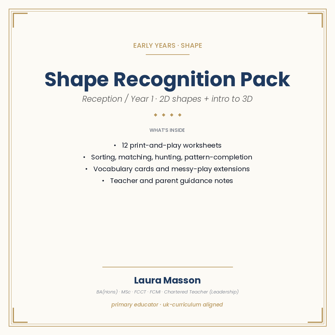 Shape Recognition Pack