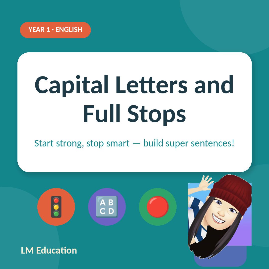 Capital Letters Full Stops — Year 1 English