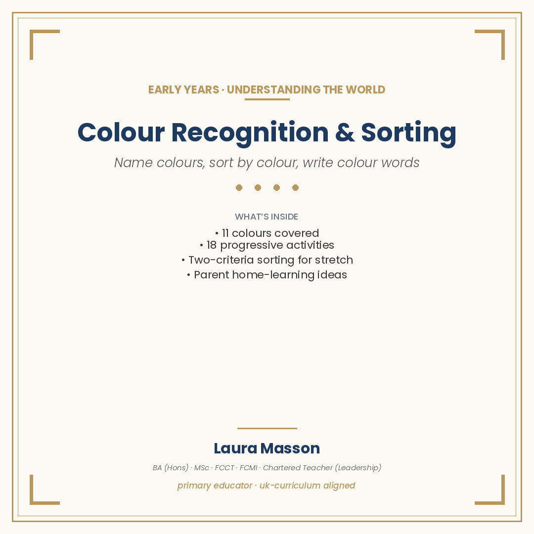 Colour Recognition and Sorting Pack