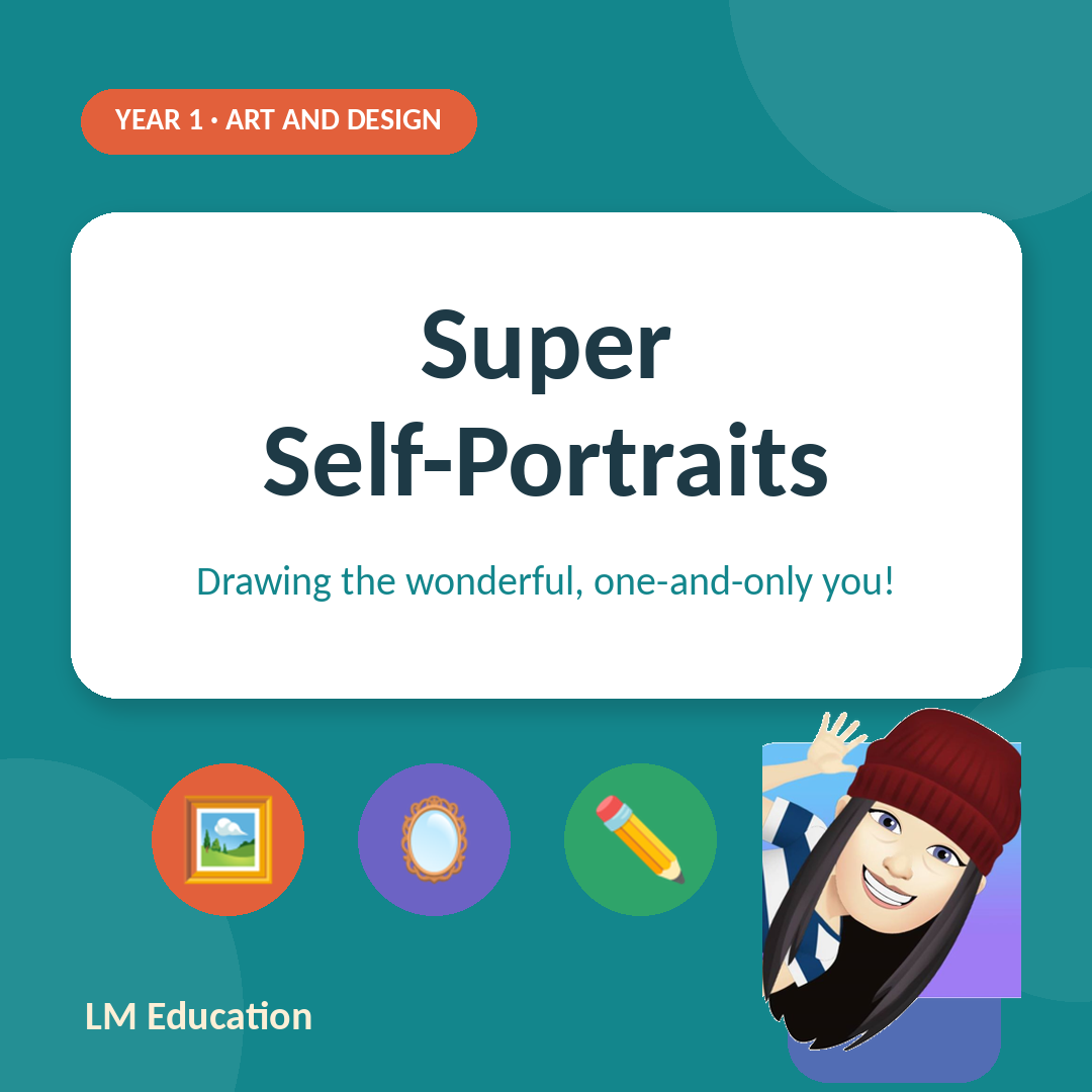 Super Self-Portraits — Year 1 Art