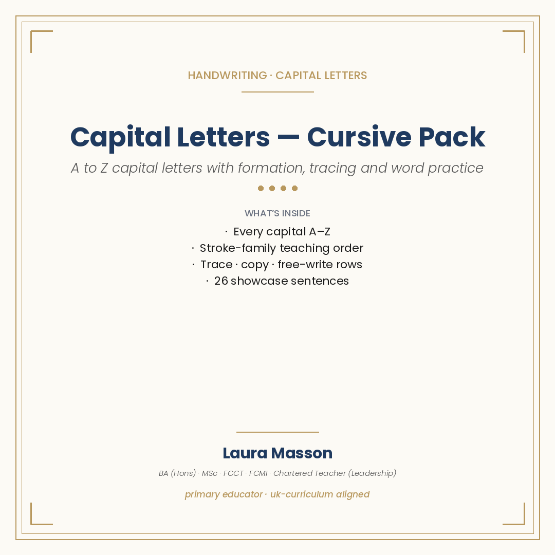 Capital Letters Pack