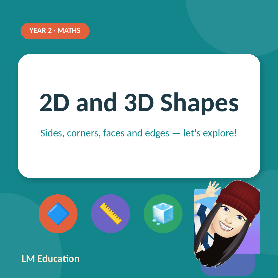 2D and 3D Shapes — Year 2 Maths
