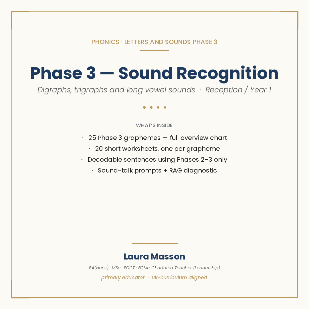 Phase 3 Phonics