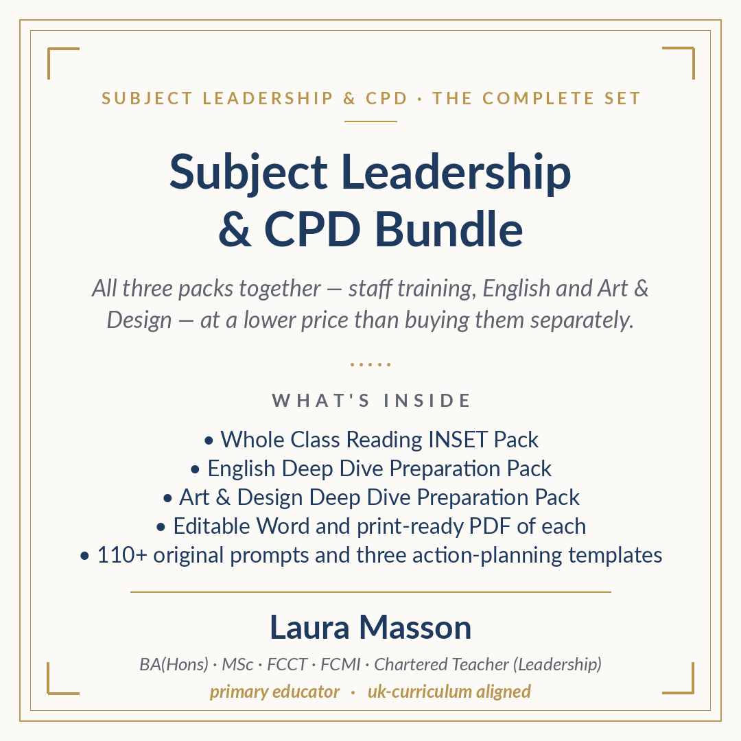 Subject Leadership & CPD Bundle — All Three Packs