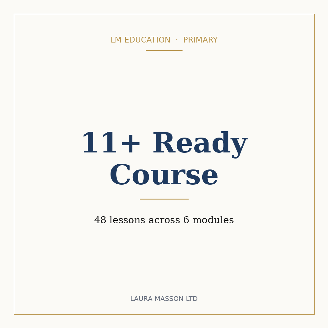 11+ Ready Course