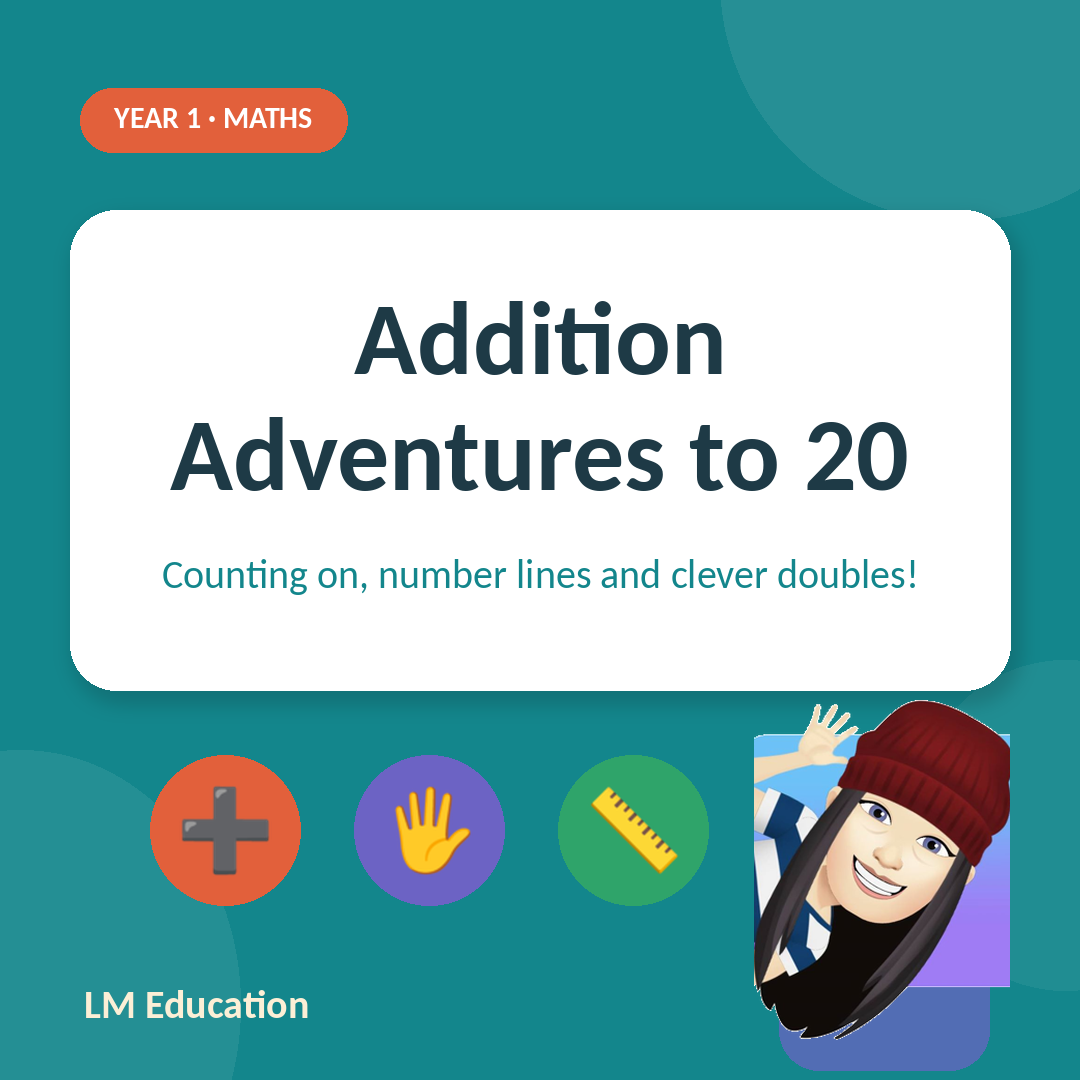 Addition Adventures to 20 — Year 1 Maths