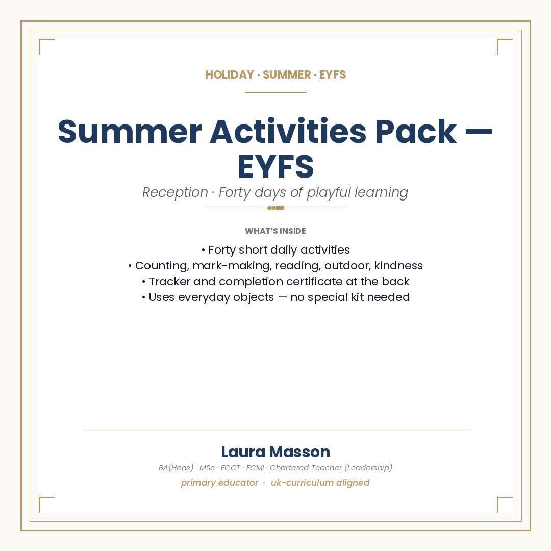 Summer Activity Pack — EYFS