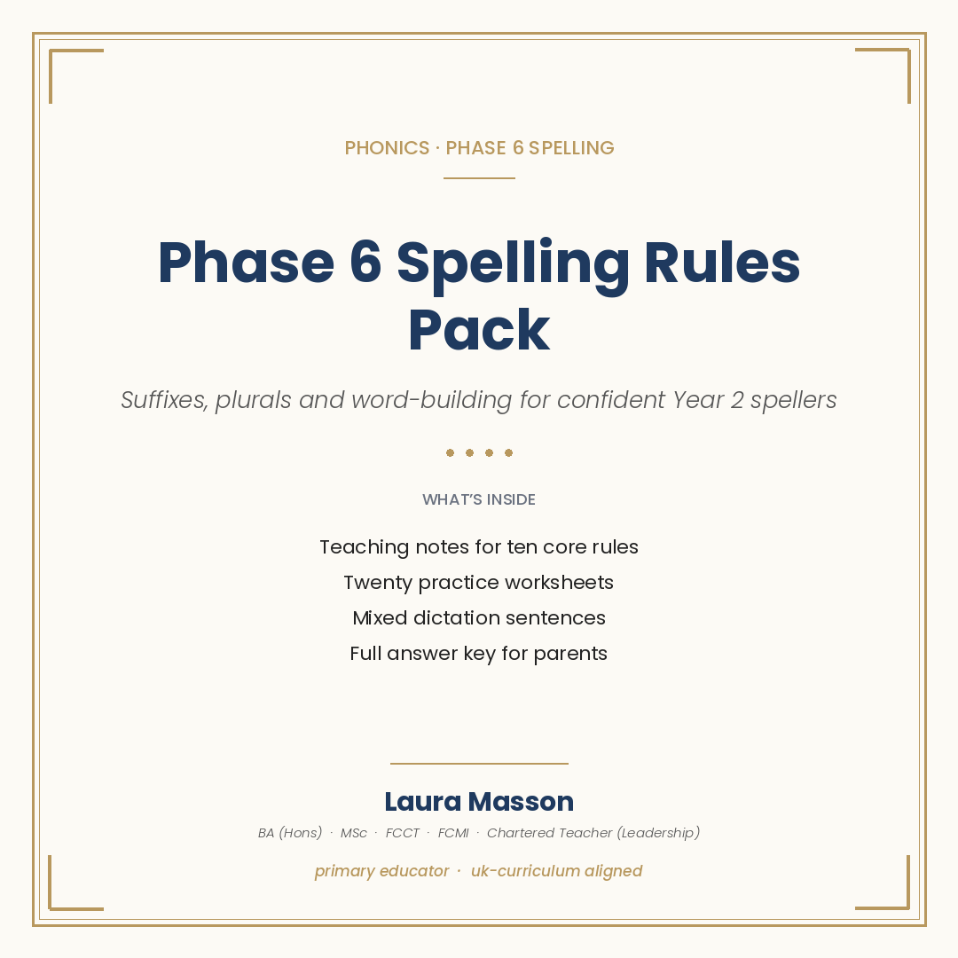 Phase 6 Spelling
