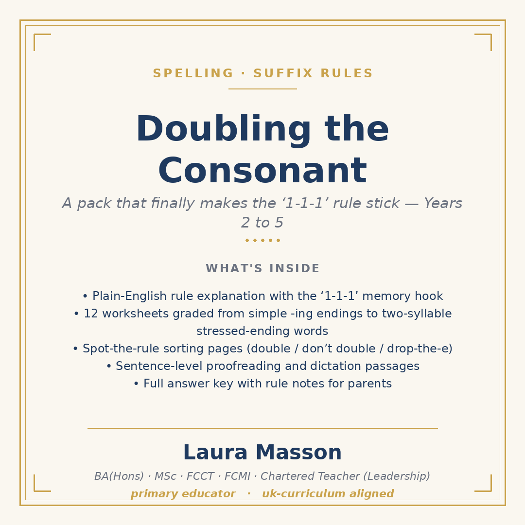 Doubling the Consonant Pack