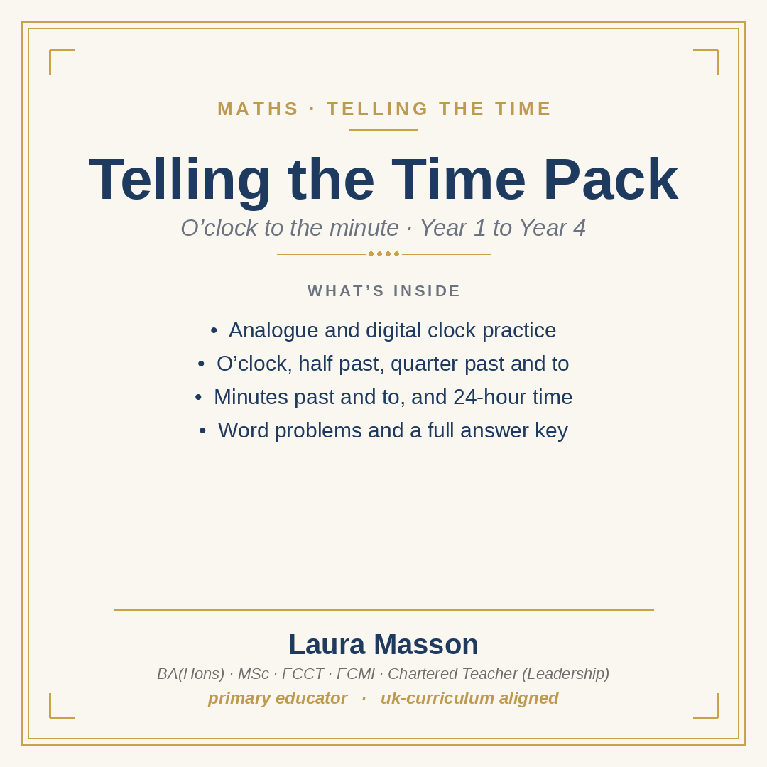 Telling the Time Pack