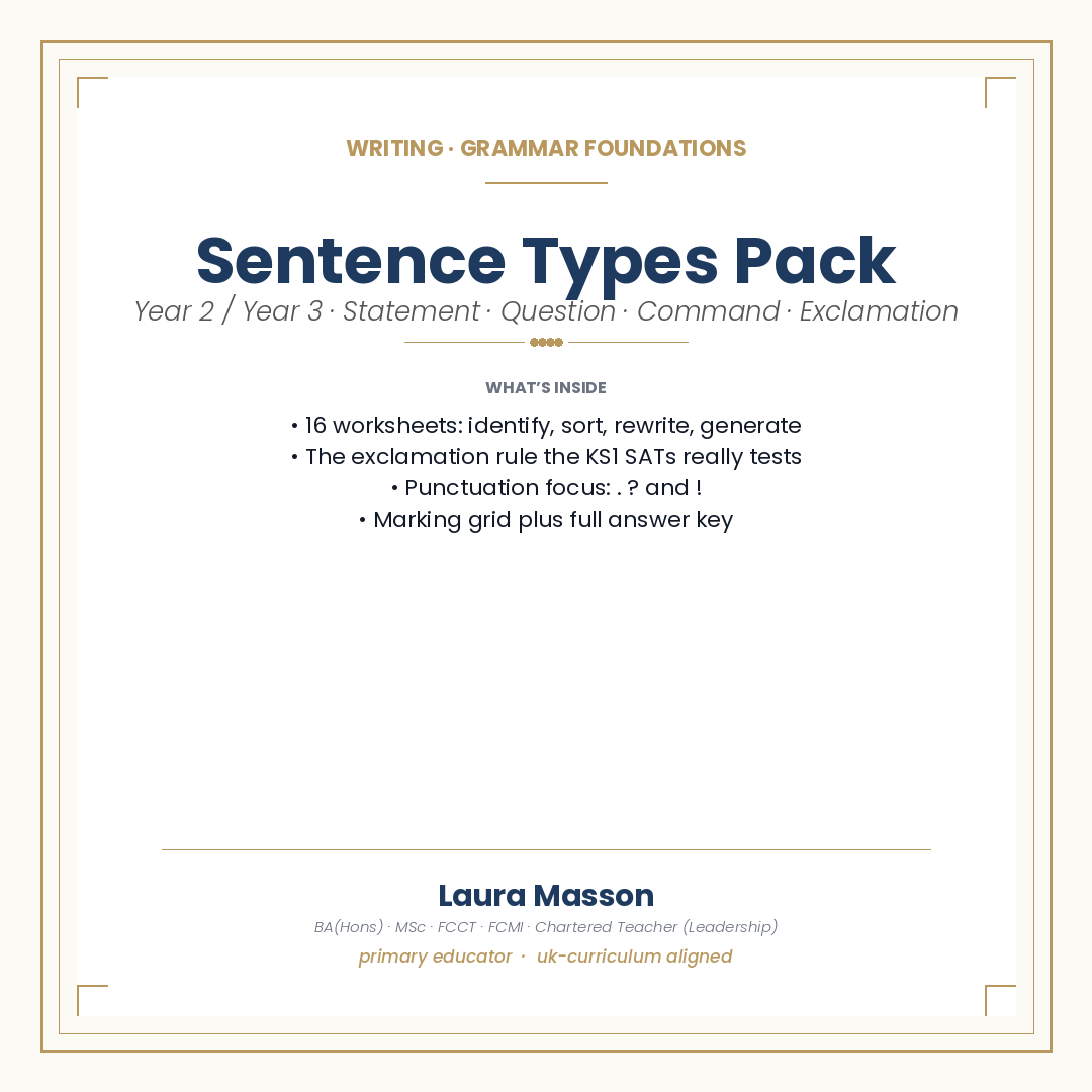 Sentence Types Pack