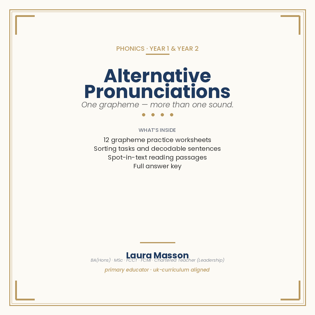 Alternative Pronunciations