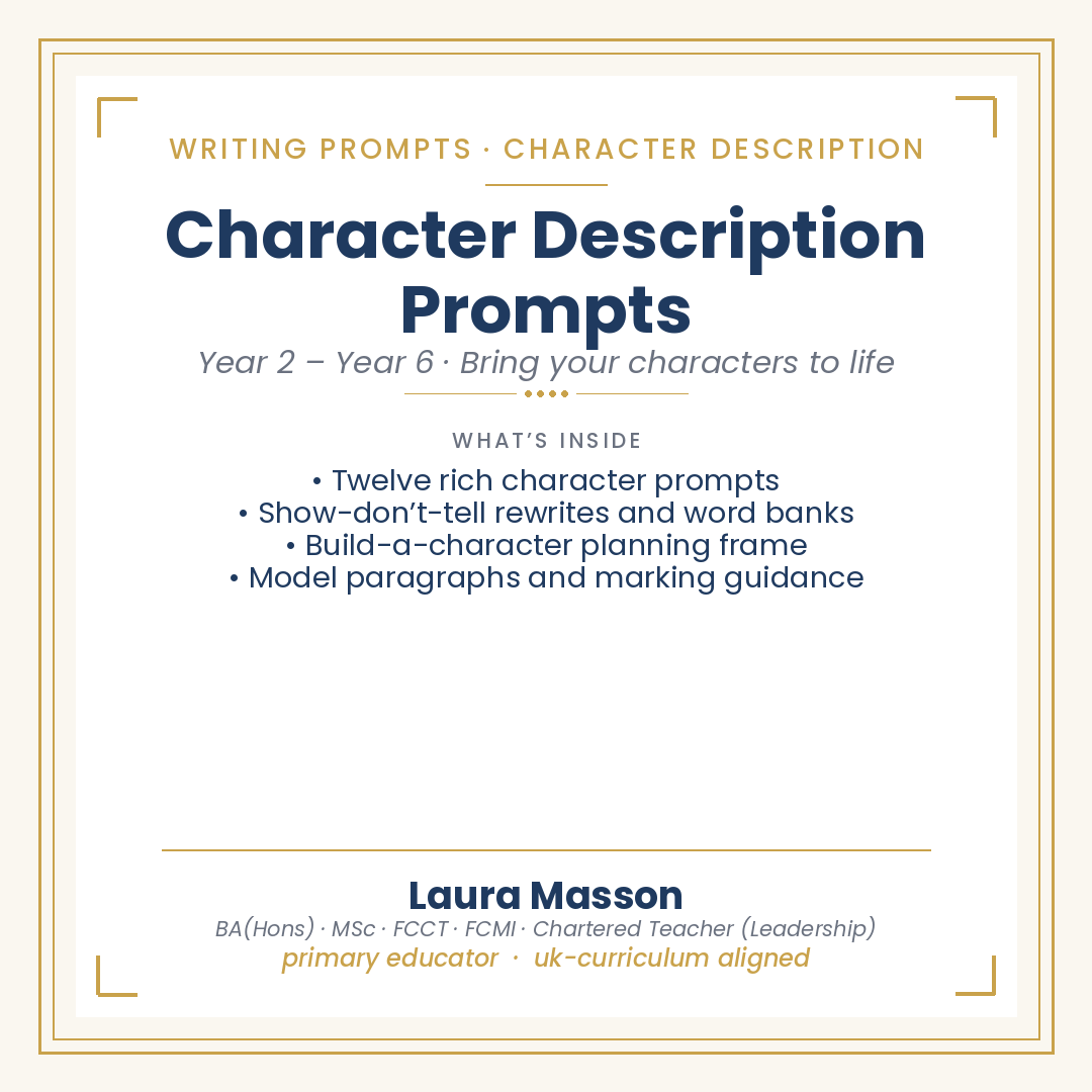 Character Description Writing Prompts