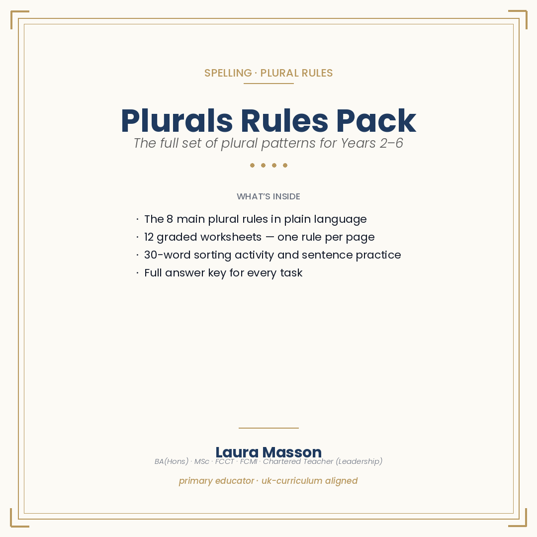Plurals Pack