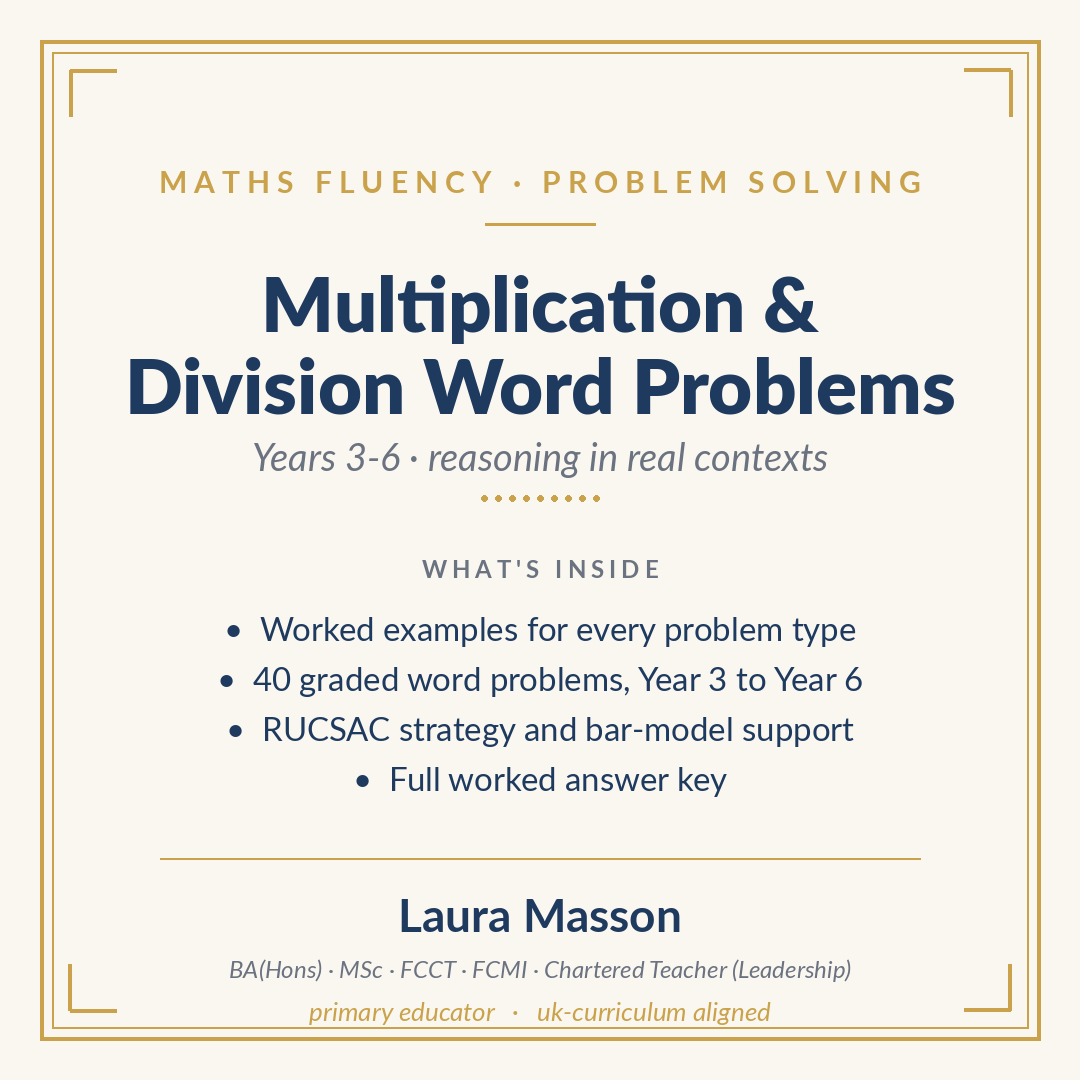 Multiplication and Division Word Problems Pack