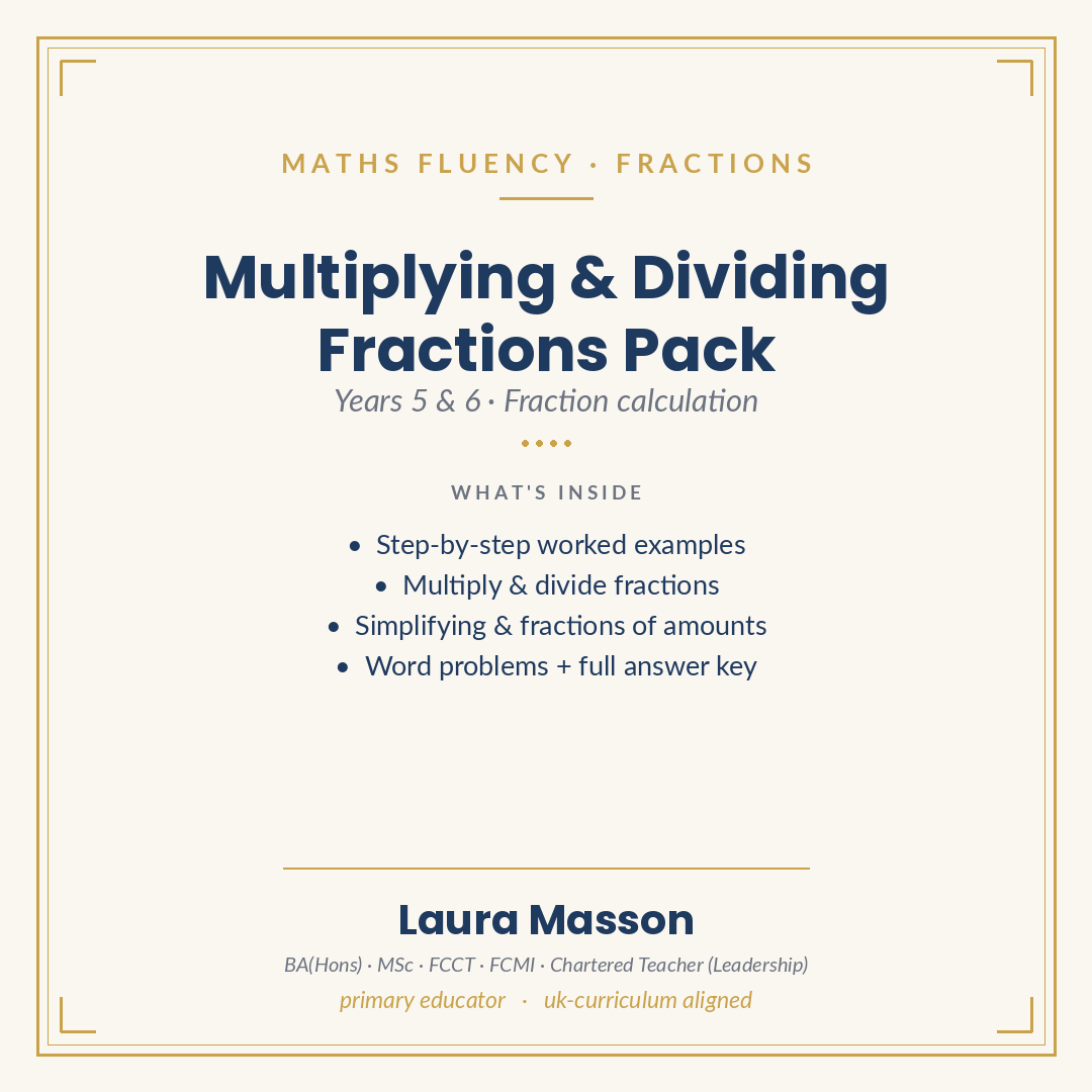 Multiplying and Dividing Fractions Pack