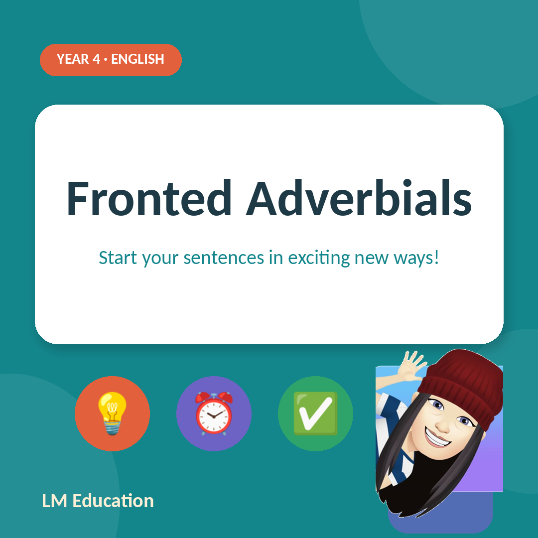 Fronted Adverbials — Year 4 English