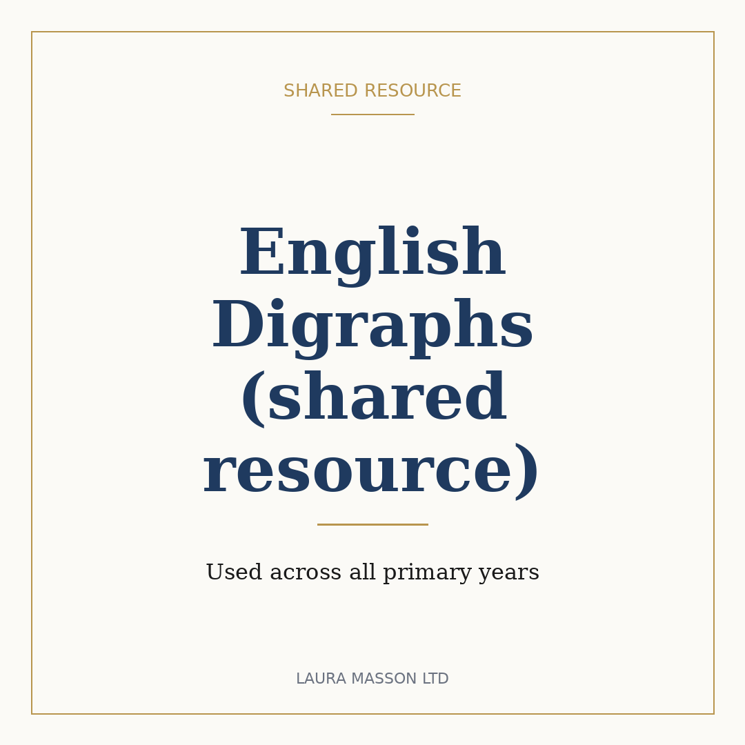 English Digraphs (shared resource)