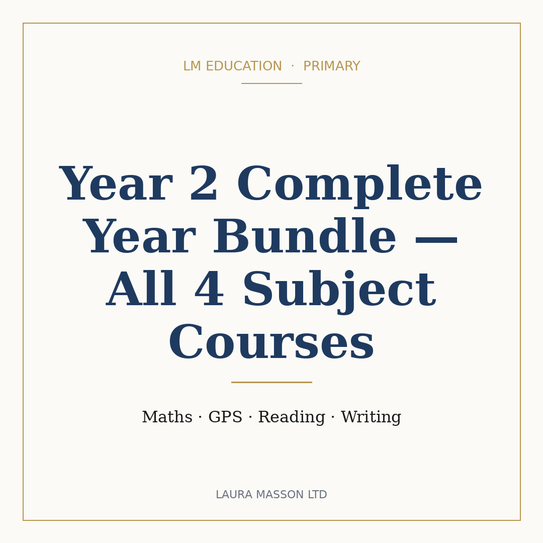 Year 2 Complete Year Bundle — All 4 Subject Courses