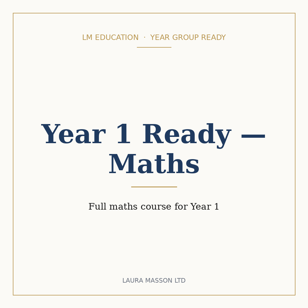 Year 1 Ready — Maths