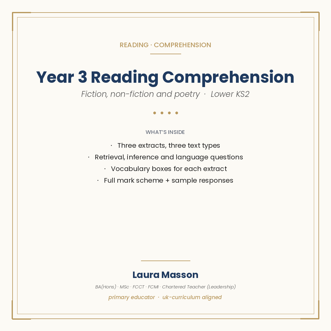 Year 3 Fiction Pack