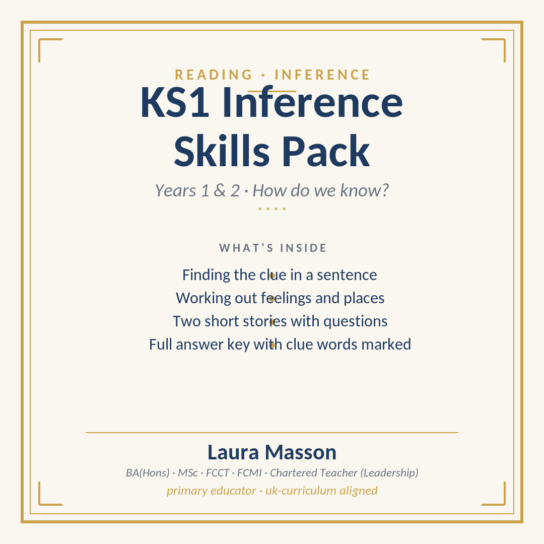 KS1 Inference Skills Pack