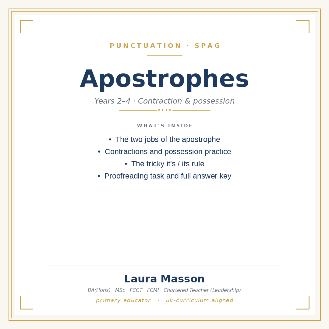 Apostrophes Pack
