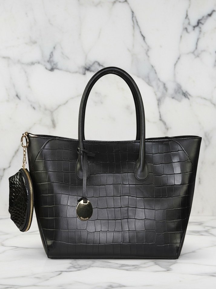 Shopper grande stampa cocco 27x46x19 cm
