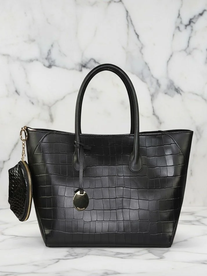 Shopper grande Coccodrillo 27x46x19 cm