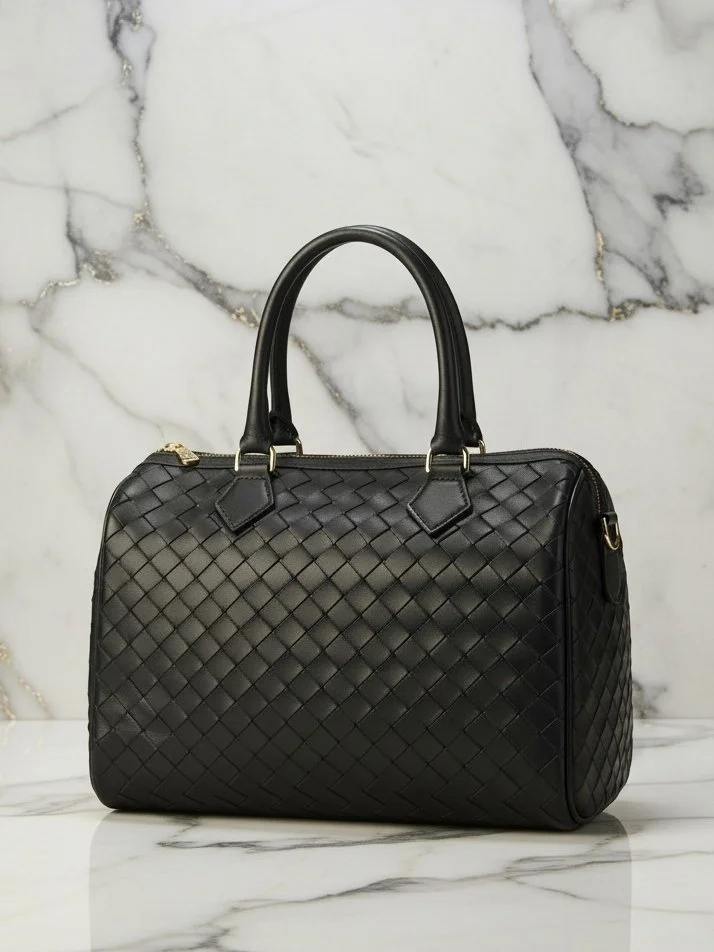 Bauletto intreccio a mano 30x24x19 cm