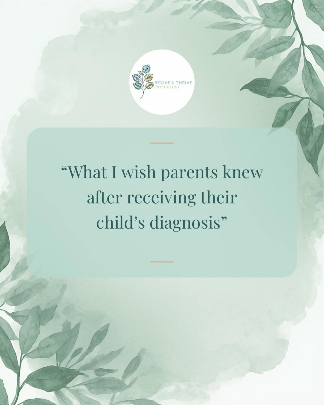 Receiving a diagnosis can bring many emotions.

Relief.
Validation.
Grief.
Hope.
Confusion.

Sometimes all of them at once.

Every family&rsquo;s experience is different.

A diagnosis isn&rsquo;t the end of a journey, nor is it the beginning of a com