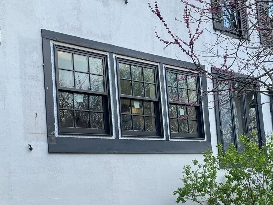 AFTER - NEW WINDOWS THAT BETTER REFLECT THE HISTORICAL HOUSE