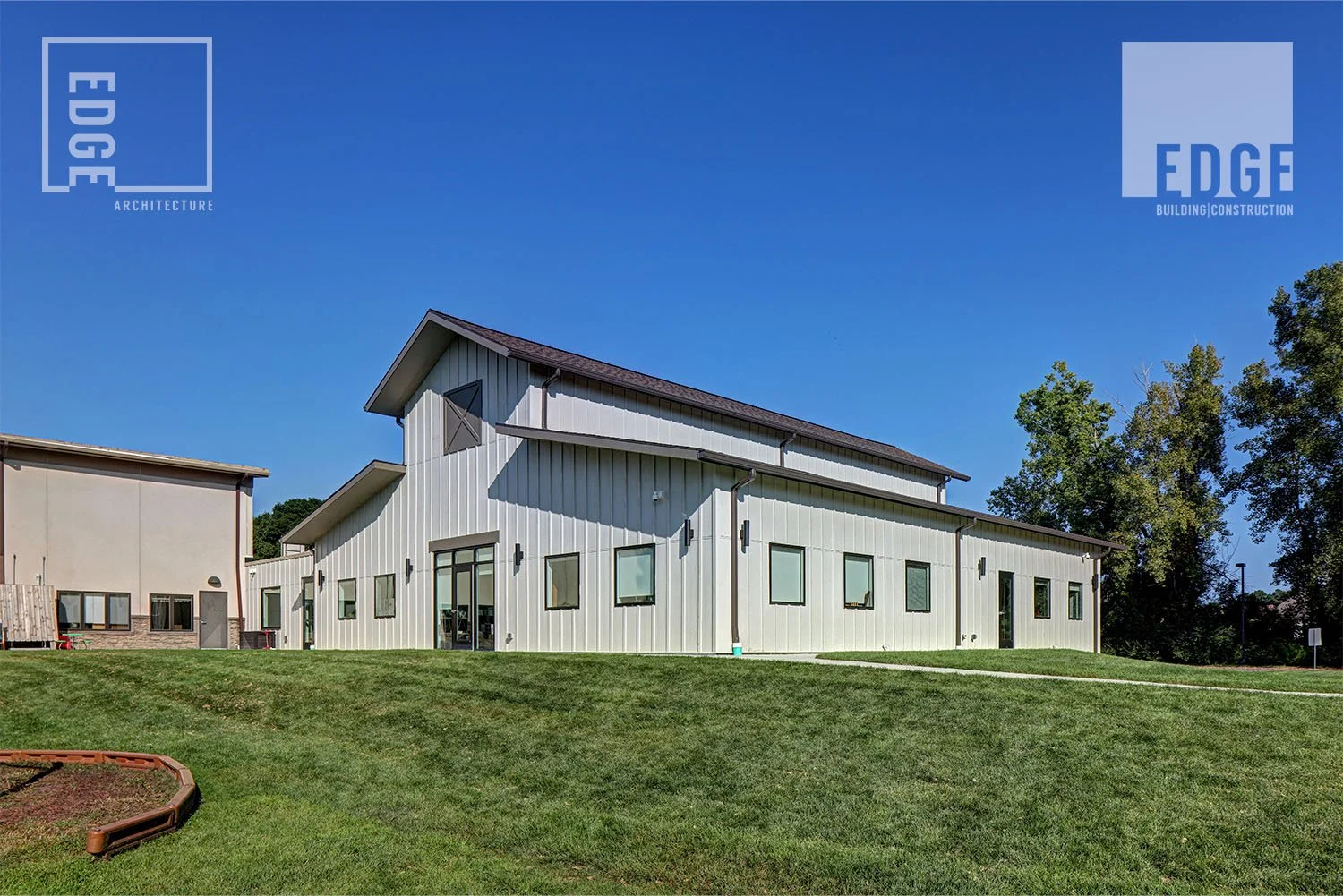 Classroom addition facing the playground