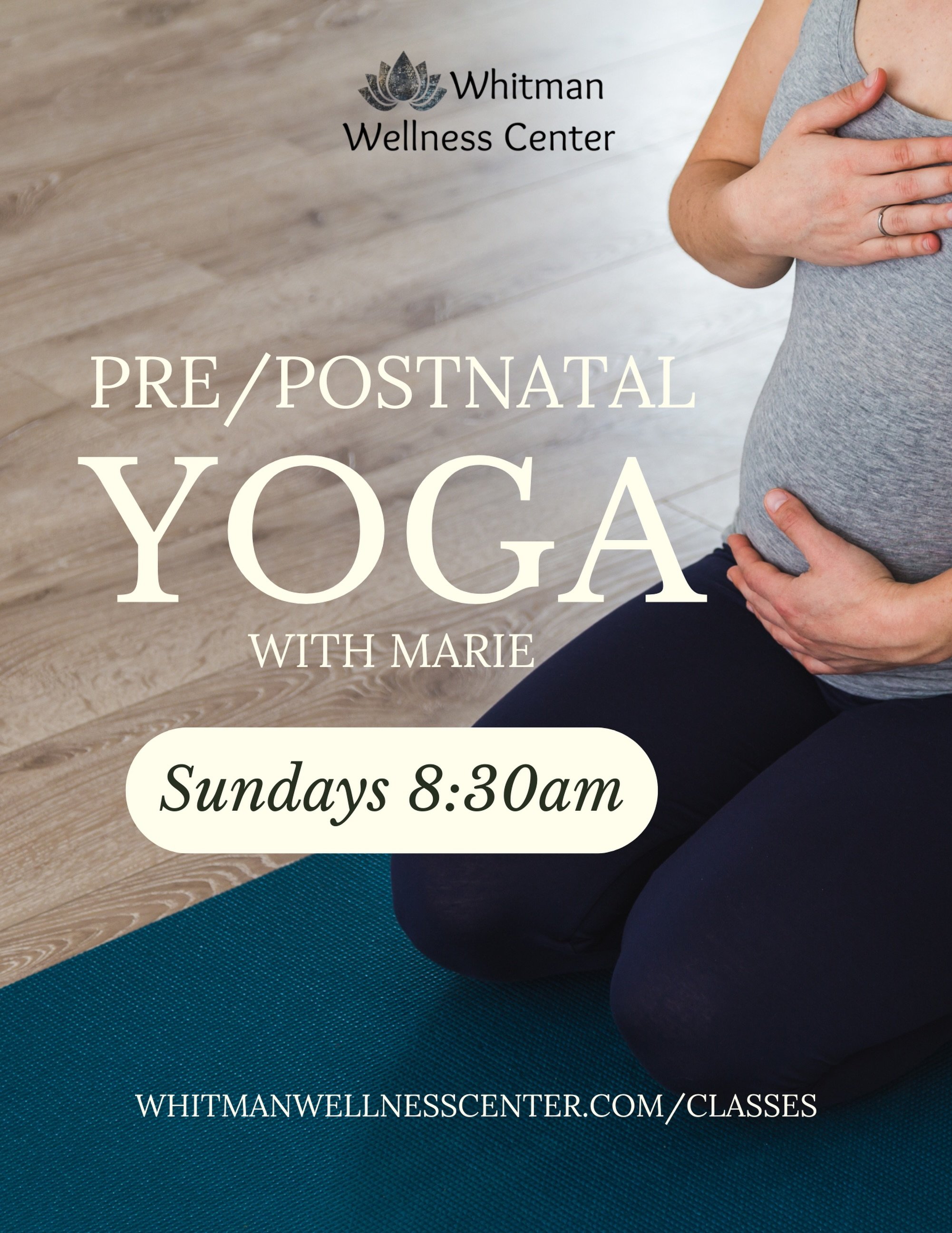 Supporting you through all stages of life! One of our biggest requests at WWC was a weekly prenatal/postnatal class - and it&rsquo;s here for you every Sunday at 8:30am with Marie all summer long! 

A recent review of Marie&rsquo;s class:
&ldquo;Love