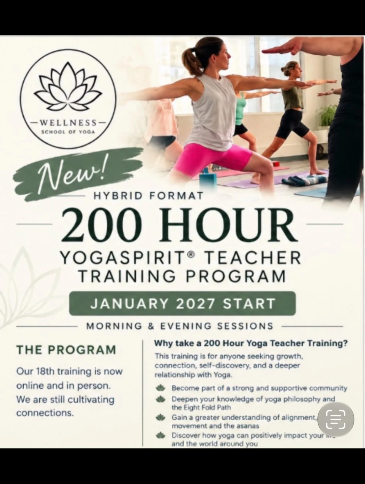 STEP INTO YOUR MAGNITUDE!

Have you ever felt called to deepen your yoga practice, grow as a person, or share the gift of yoga with others?
Our 200-Hour Yoga Teacher Training is BACK &mdash; with a NEW hybrid format! 

JANUARY 2027 START
Morning &amp