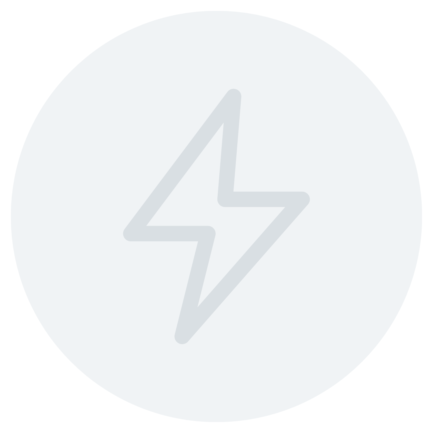 Energy levels icon — consistent energy without caffeine
