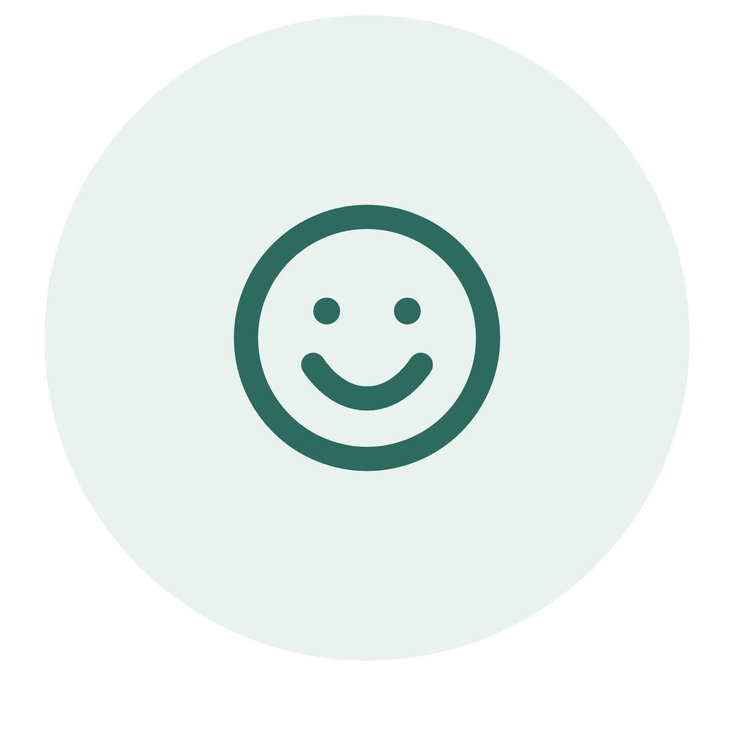 Outcome icon representing a happier healthier version of yourself through personalised metabolic nutrition