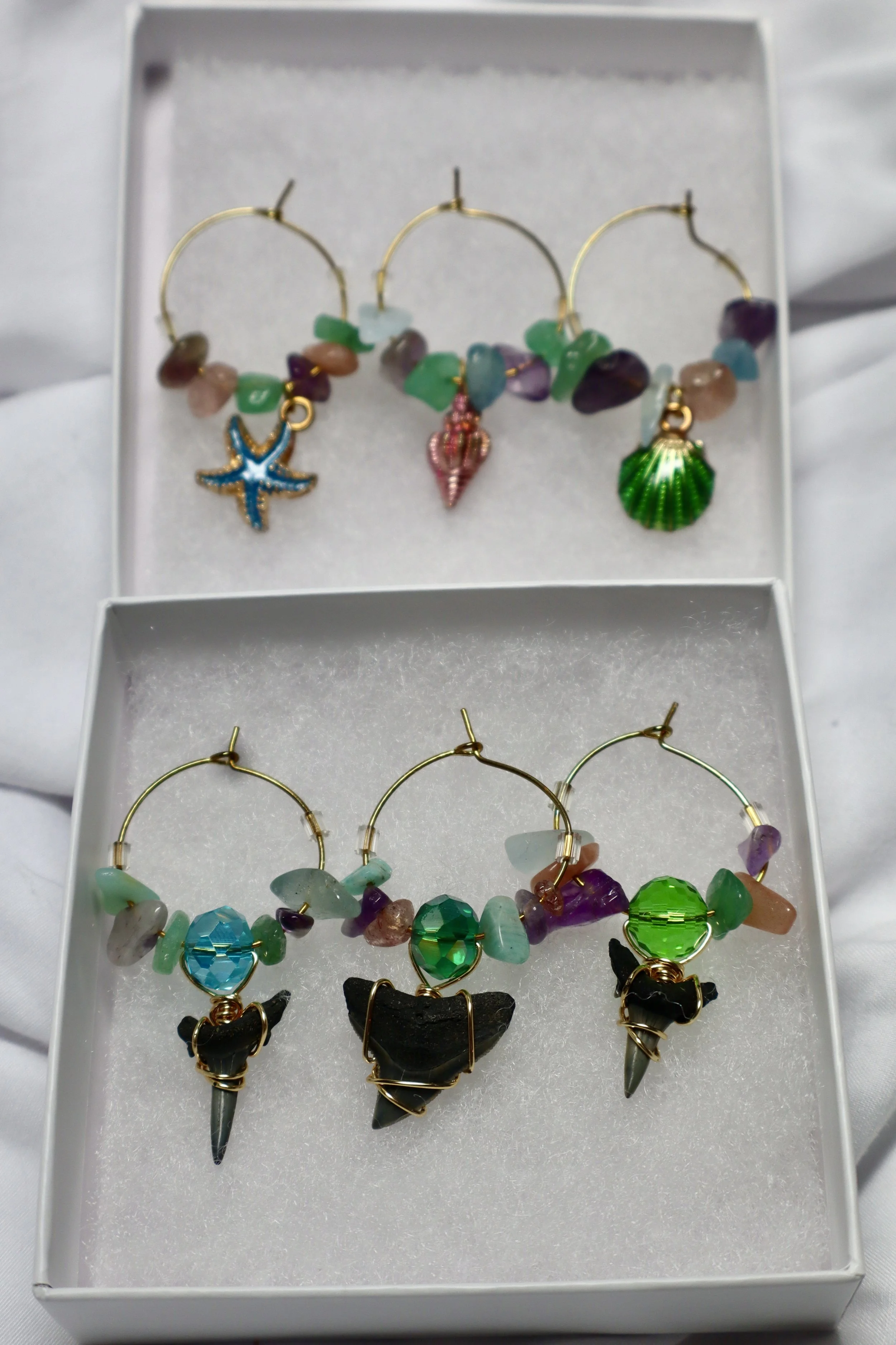 Oceanic Elegance Wine Glass Charms #10