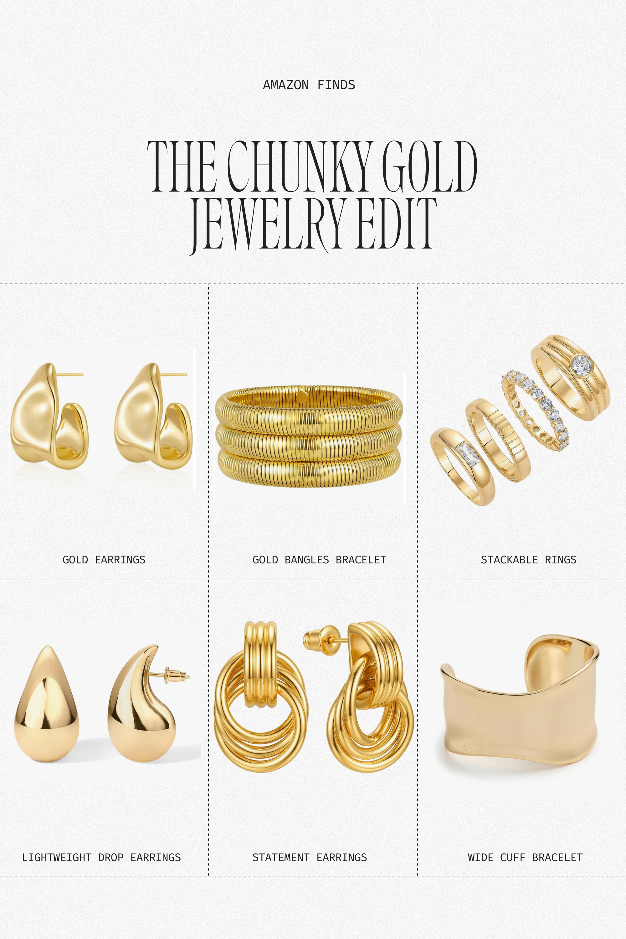 Chunky Gold Jewelry: 12 Amazon Finds That Look Expensive (2026 Edit)
