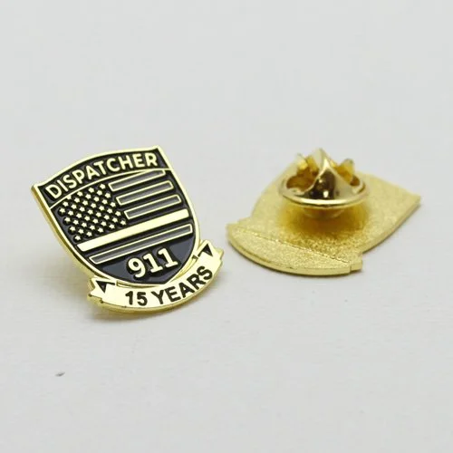 911 Dispatcher American Flag Years of Service Pin – 5 to 30 Years