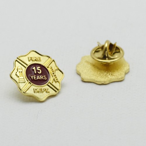 Firefighter 5 Alarm Gold Years of Service Pins