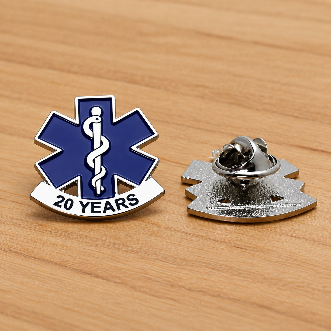 EMS Star of Life Service Pin.png