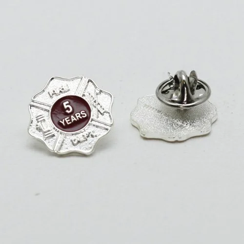 Firefighter 5 Alarm Silver Years of Service Pins